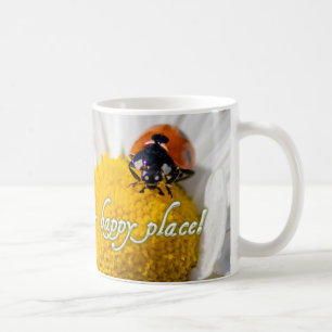 Du är min lyckliga plats! kaffemugg