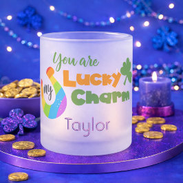 Du är min lyckliga St patricks day Frostad Glasmugg