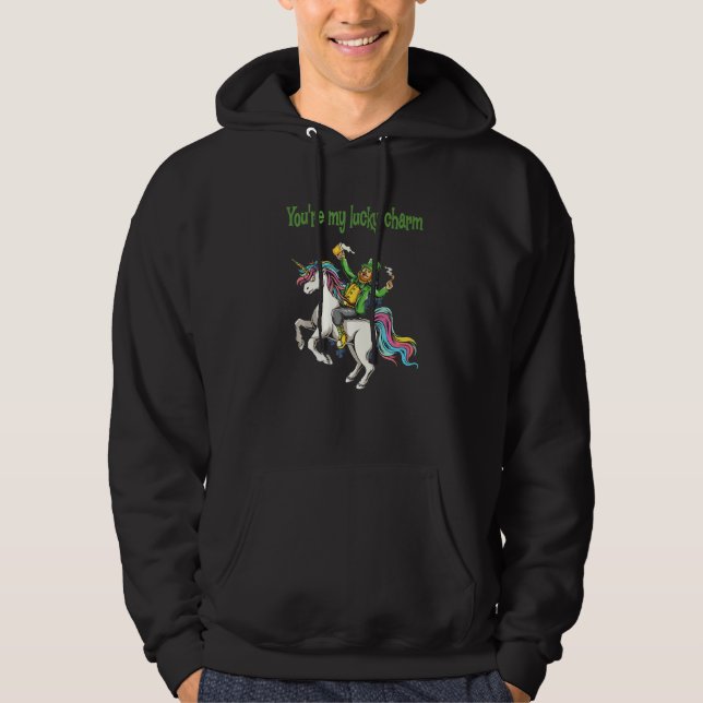 Du är min lyckosam talisman Premium_8 Hoodie (Framsida)