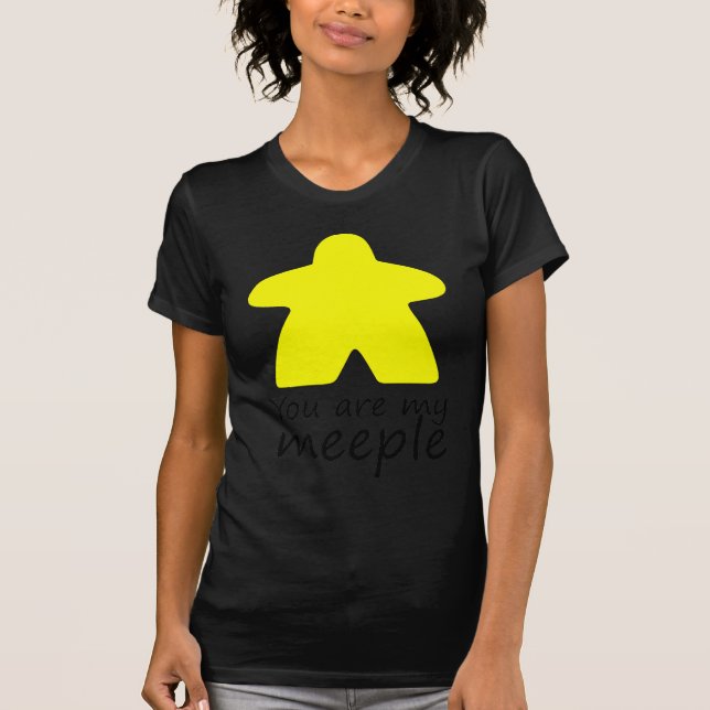 Du är min meeple - gult tee shirt (Framsida)