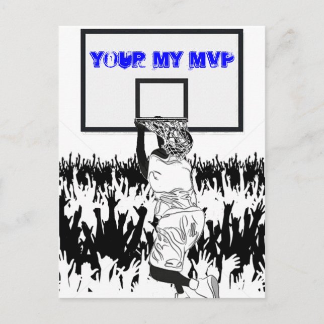 Du är min MVP - vykort (Framsida)