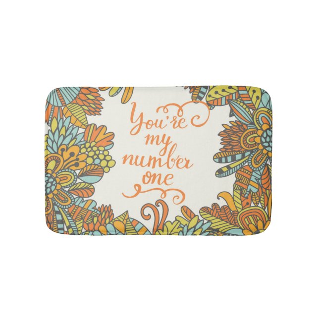 Du är min numrerar en badrumsmatta (Framsidan)