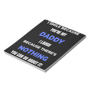 Du är min pappa. anteckningsblock