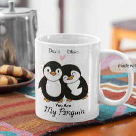 Du är min Penguin Personlig Par Kaffemugg