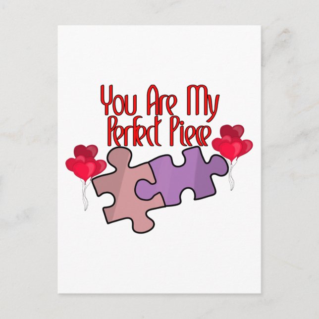 Du Är Min Perfekta Bit Vykort (Framsida)
