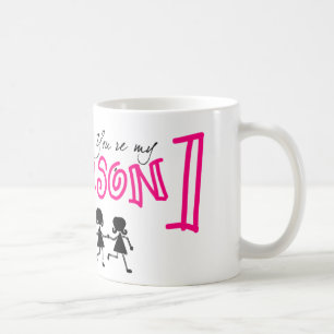 du är min person kaffemugg