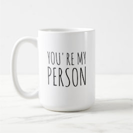 Du är min person kaffemugg