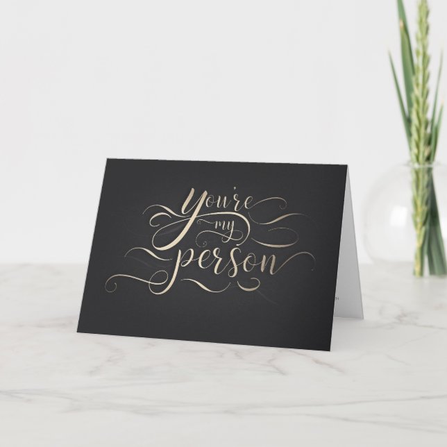 Du är min person - Lustigt Bridesmaid Frieri Kort (Framsida)