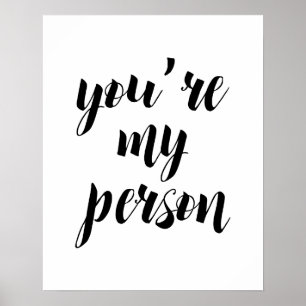 Du är min personaffisch poster