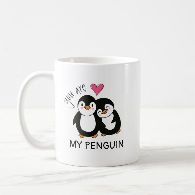 Du Är Min Pingvin Kaffemugg (Vänster)