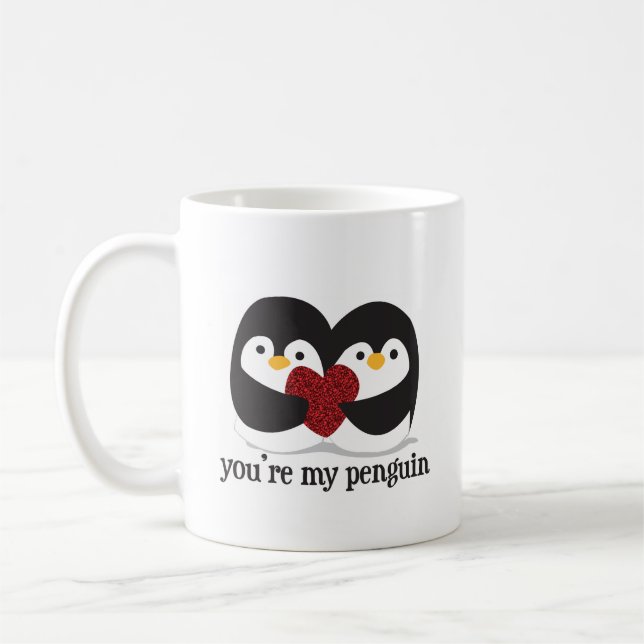 Du är min pingvin kaffemugg (Vänster)