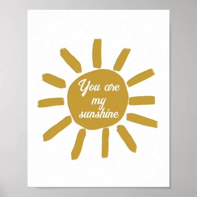 Du är min positiva solskensbekräftelse från lyckli poster (Framsidan)