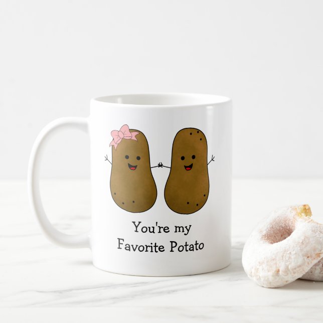Du är min potatis kaffemugg (Med munk)