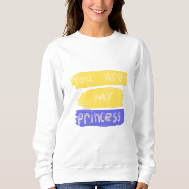 Du är min prinsessa textkonst t shirt (Framsida)