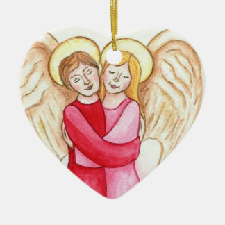 Du är min prydnad för ängelhjärtajul julgransprydnad keramik