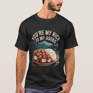 Du är min ris till min Adobo filippinsk mat par Pu T Shirt