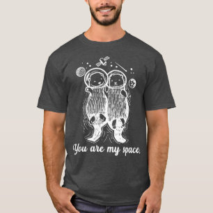 Du är min rymdrelation Cute Otters Astron T Shirt