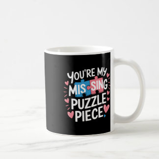 Du är min saknade pusselbit Alla hjärtans dag matc Kaffemugg