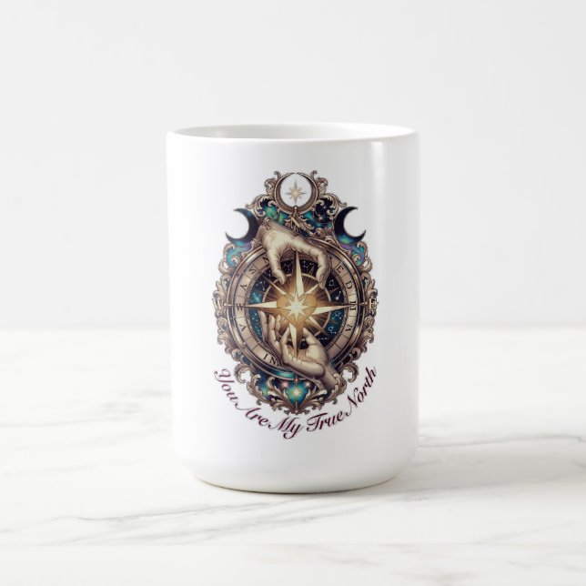 Du Är Min Sanna Norra Celestiala Kompass T-Shirt Kaffemugg (Center)