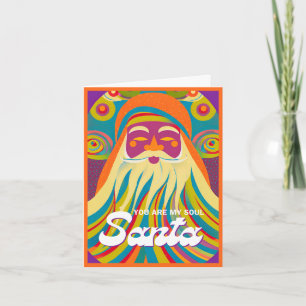 Du är min Själ Jul Tomte Boho Hippie Jul Helgkort