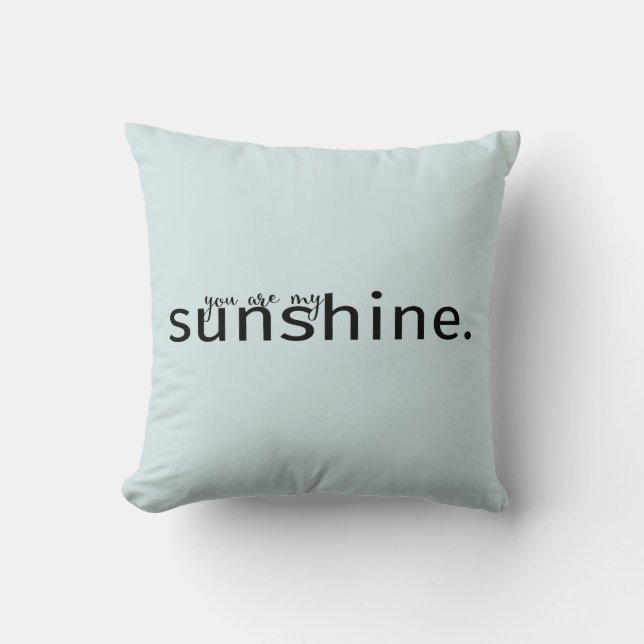 Du är min solblå typografi kudde (Framsida)