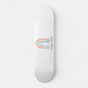 Du är min solfärgsfärgade regnbåge mini skateboard bräda 18,5 cm