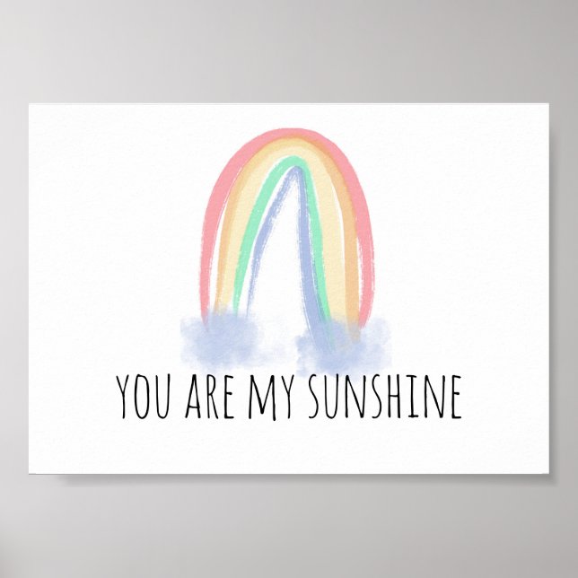 Du är min solfärgsfärgade regnbåge poster (Framsidan)