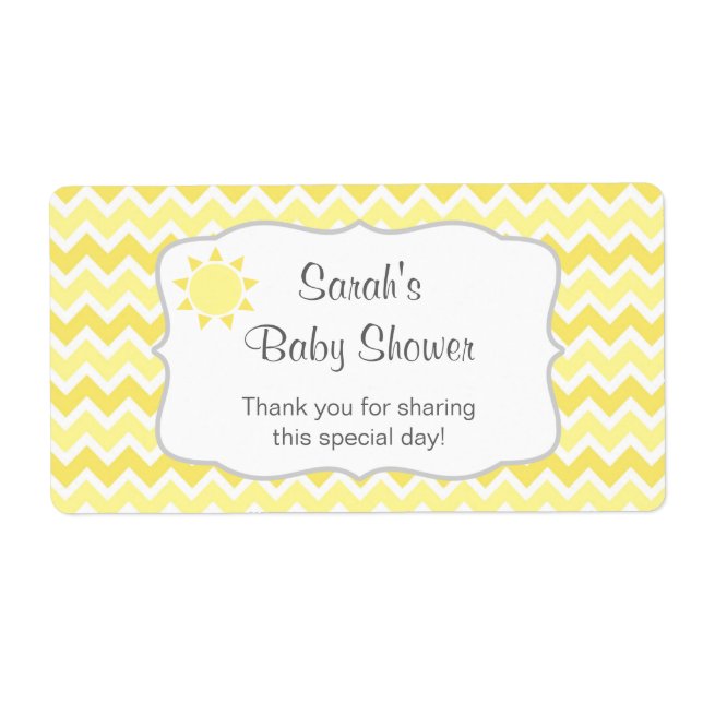 Du är min solljus-vattenflaska eller favoritetiket fraktsedel (Framsidan)