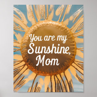 "Du är min solrosartikel i Mamma - Mor Poster