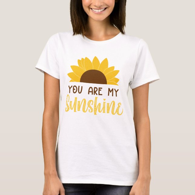 Du är min solrosillustration t shirt (Framsida)