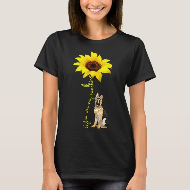 Du är min solrossolrostyska Shepherd Mamma T Shirt (Framsida)