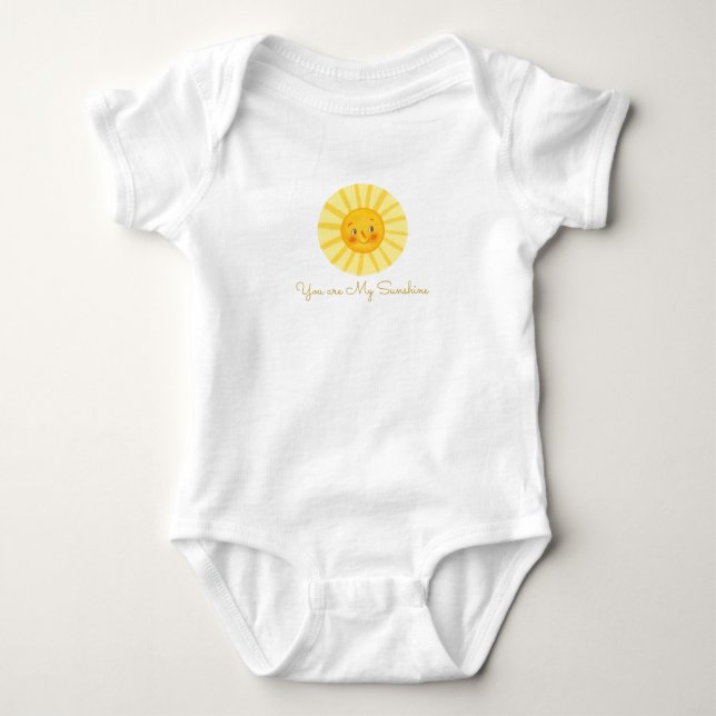 Du är min solshine Baby Bodykostym T Shirt (Framsida)