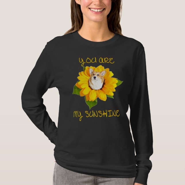 Du är min solshine Corgi Premium T Shirt (Framsida)