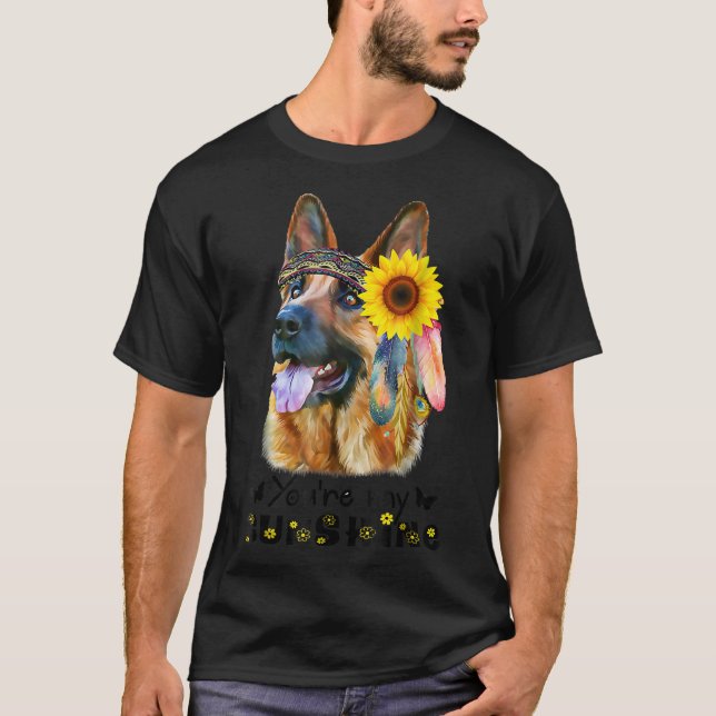 Du är min solshine German Shepherd &amp Sunsphere T Shirt (Framsida)