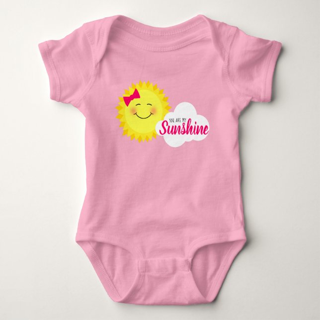 Du är min solshine Girly Sol T Shirt (Framsida)