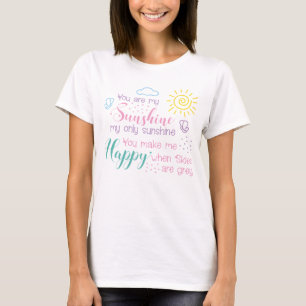 Du är min solshine T-Shirt, Sunshine Shirt T