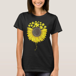 Du Är Min Solsken Autism Pussel Solros Autism  T Shirt