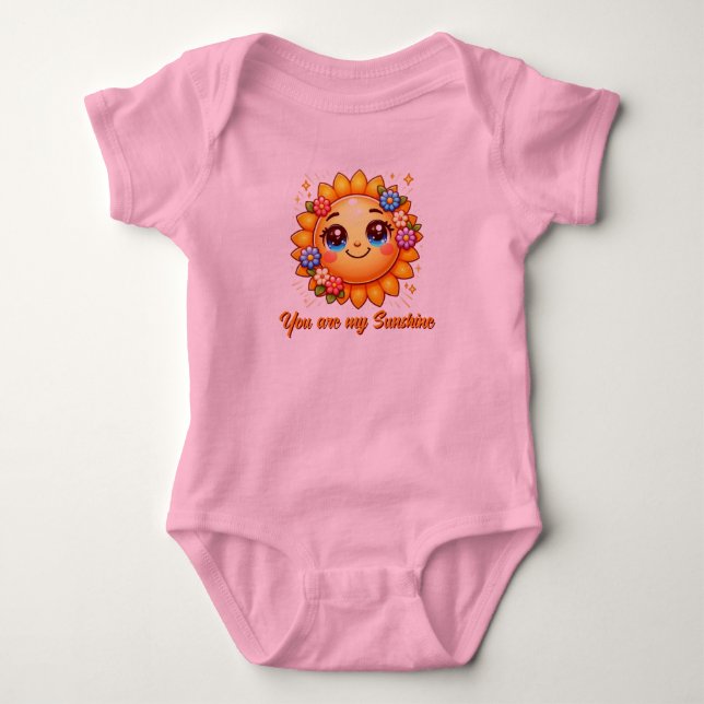 Du är min Solsken baby bodysuit T Shirt (Framsida)