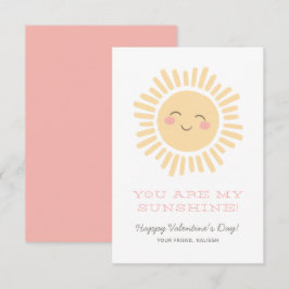 Du är min Solsken Barnklassrum Valentine Dag Anteckningskort