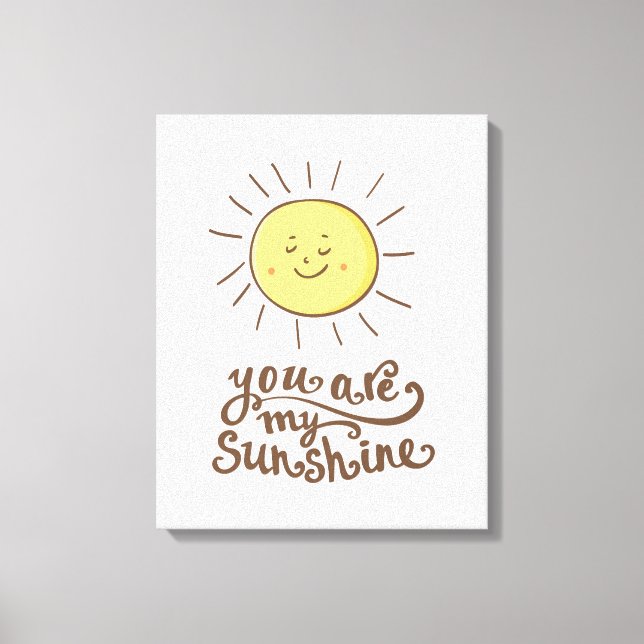 Du är min solsken canvastryck (Framsida)
