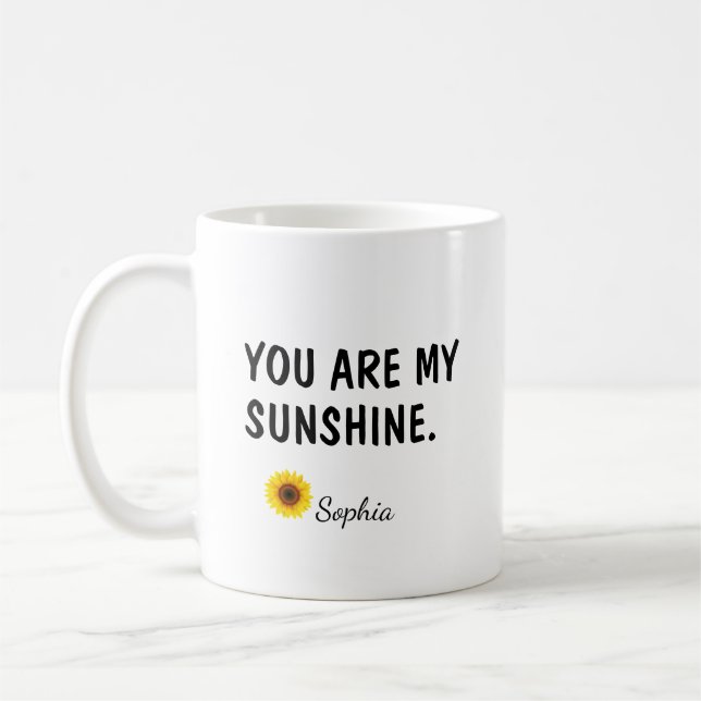 Du Är Min Solsken Dotter Present Kaffemugg (Vänster)