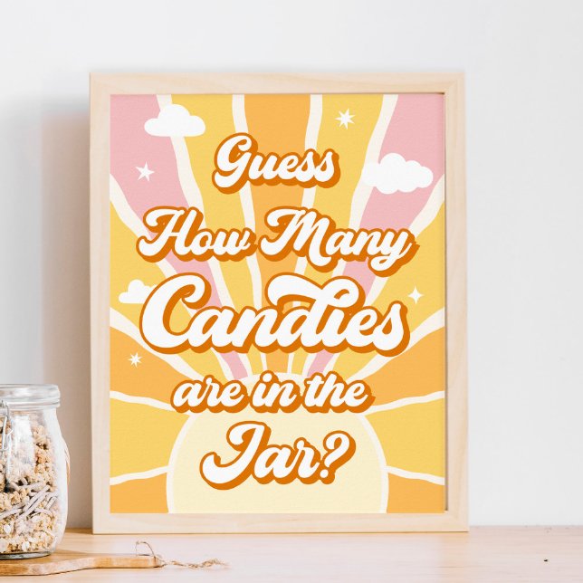 Du är min solsken... Gissa hur många Candies Game Poster (Skapare uppladdad)