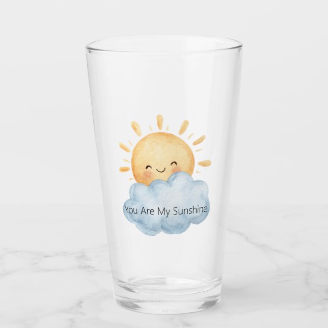 Du Är Min Solsken Glad Sol Moln Glaskopp (Framsida)