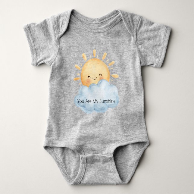 Du Är Min Solsken Glad Sol Moln T Shirt (Framsida)