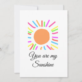 du är min solsken gul orange solstrålar lägg till  inbjudningar