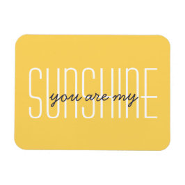 Du Är Min Solsken Gul Typografi Sol Citat Magnet