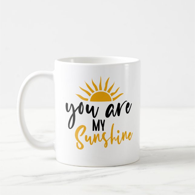 Du är min solsken // inspirationsoffert kaffemugg (Vänster)