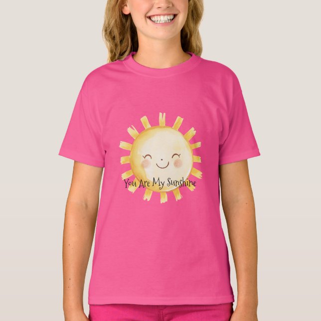 Du är min solsken lycklig  t shirt (Framsida)
