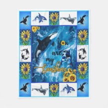 Du Är Min Solsken Orca Quiltfilt
