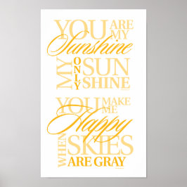 Du är min solsken poster